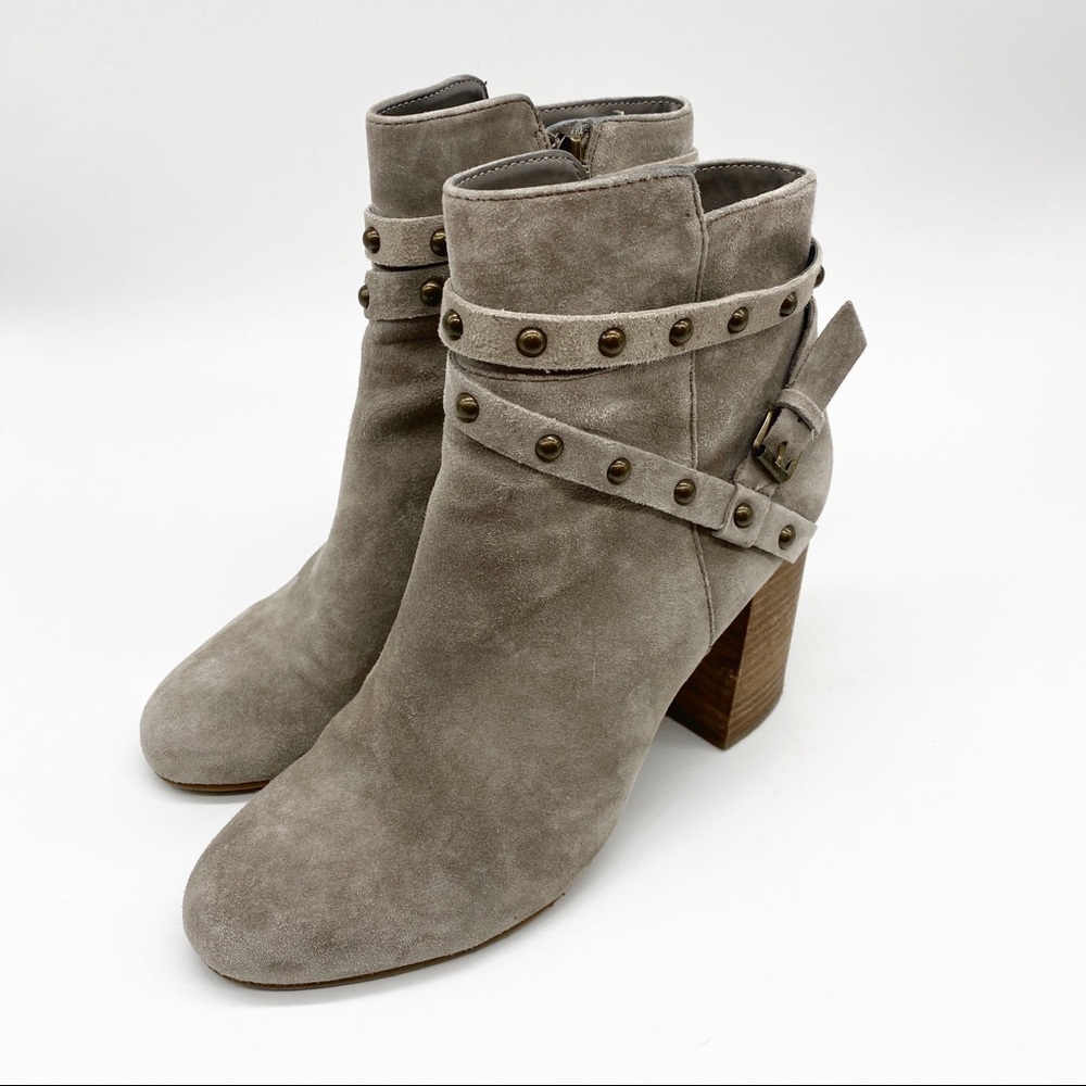 BP Bootie Gray Suede Studded